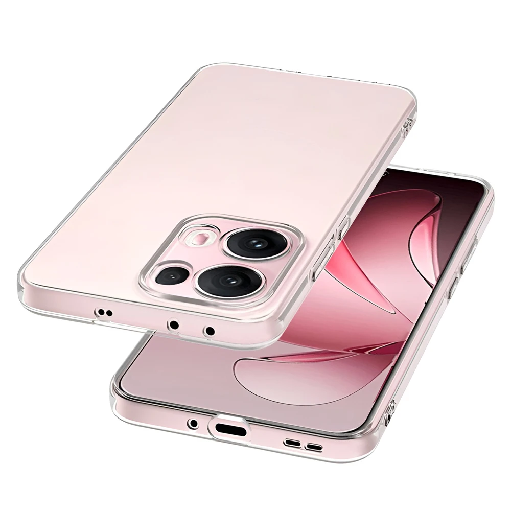 Woo case soft tpu oppo reno 13 pro 5g, clear 3