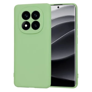 Woo case liquid silicone для xiaomi redmi note 14 pro 5g, зеленый