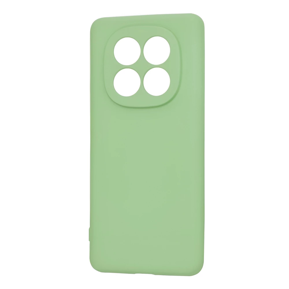 Woo case liquid silicone для xiaomi redmi note 14 pro 5g, зеленый 3