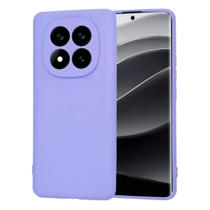 Woo case liquid silicone для xiaomi redmi note 14 pro plus 5g, фиолетовый