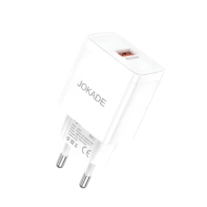 Jokade Wall Charger 1*USB-A, 3A, 22.5, JB097, White
