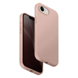 Uniq case for iphone 16e (2025) hybrid magclik charging lino, pink