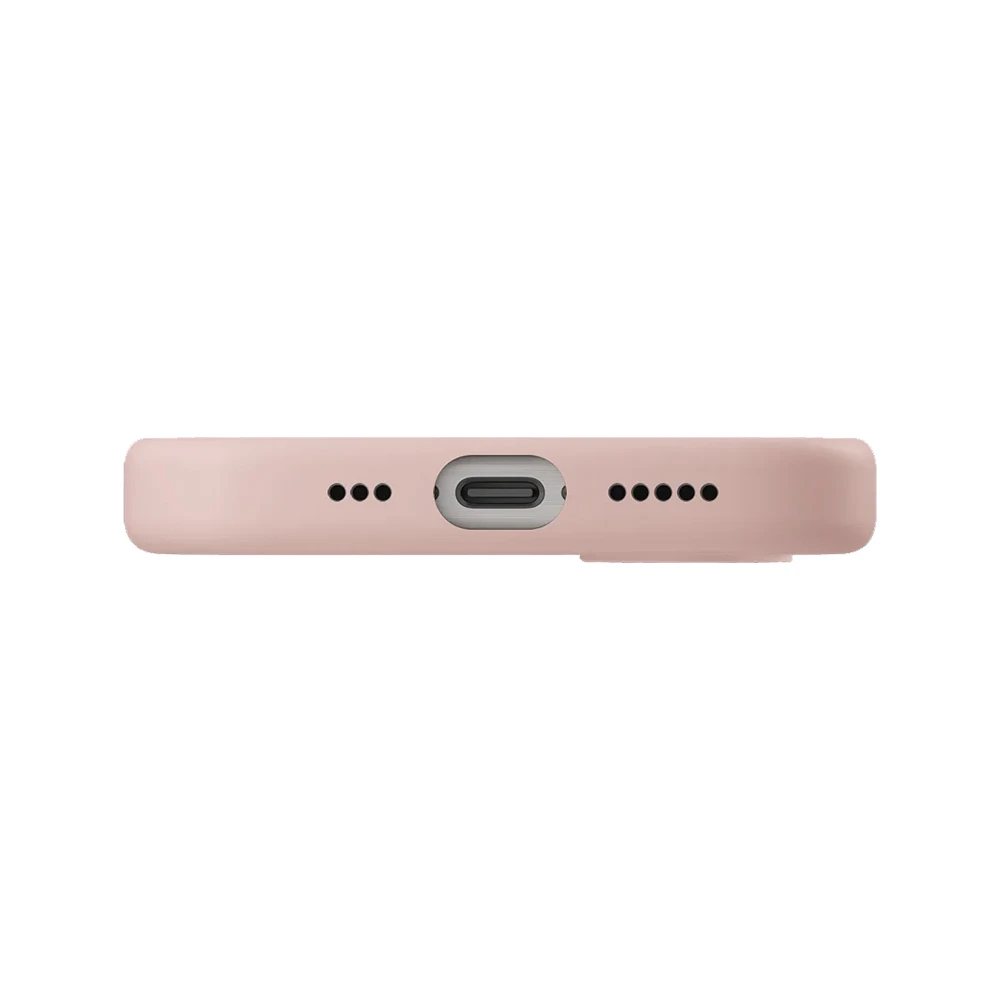 Uniq case for iphone 16e (2025) hybrid magclik charging lino, pink 3