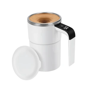Smart mug self mixing with temperature display 380ml, white