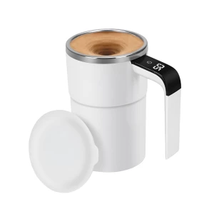 Smart mug self mixing with temperature display 380ml, White