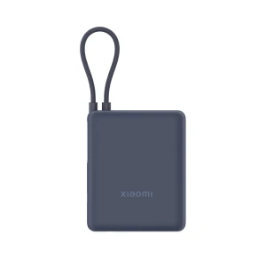 Xiaomi power bank с интегрированным кабелем 10000 мач, 33w, синий