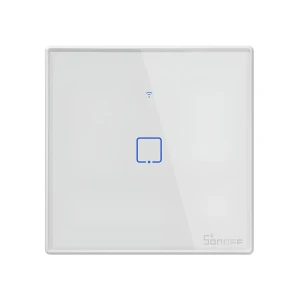Sonoff wi-fi smart touch wall switch tx series 1-gang (neutral wire), white