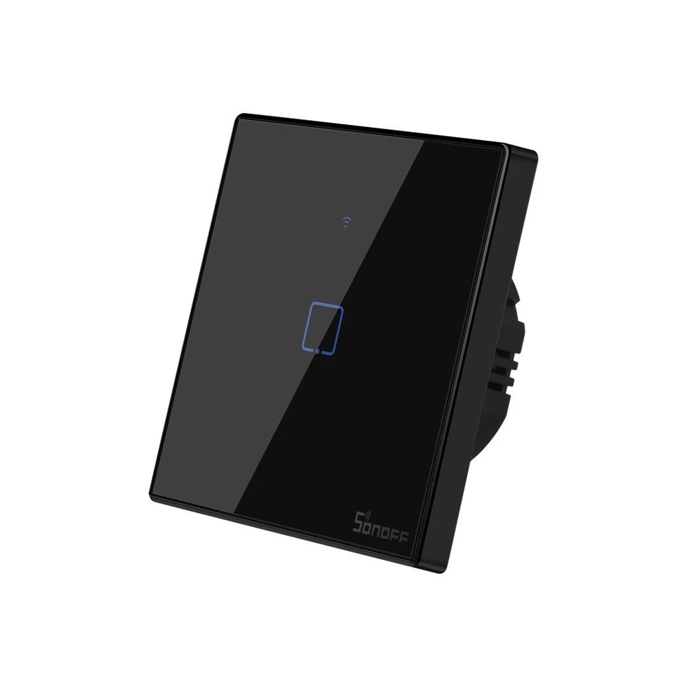 Sonoff wi-fi smart touch wall switch tx series 1-gang (neutral wire), black 2