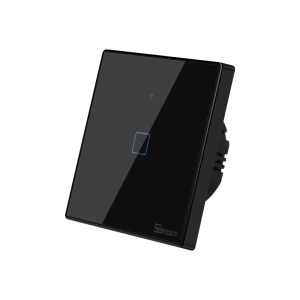 Sonoff wi-fi smart touch wall switch tx series 1-gang (neutral wire), black Thumbnail 2