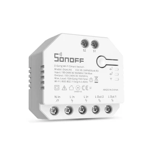 Sonoff wi-fi 2-gang smart switch dualr3 lite Thumbnail 2