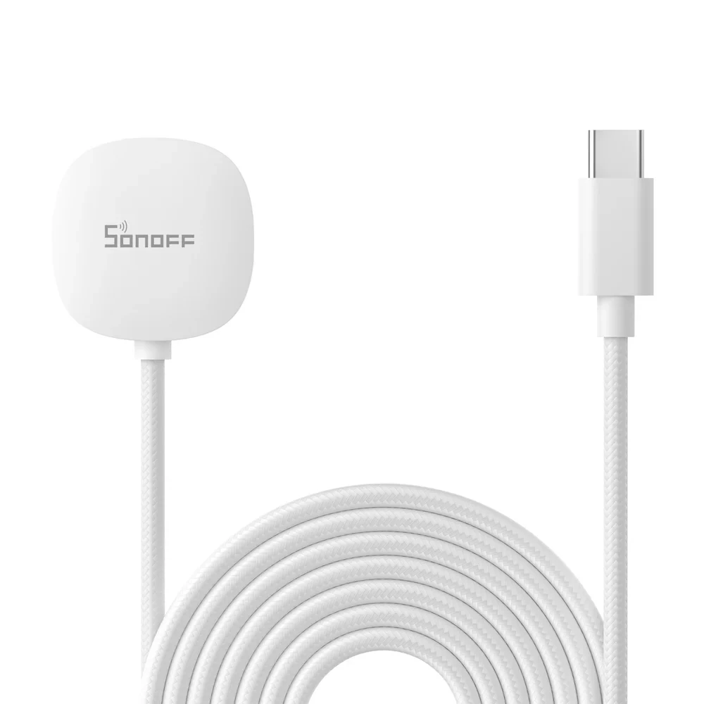 Датчик протечки воды sonoff zigbee snzb-05p с кабелями 2 м wldc200 3