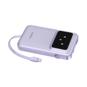 Ugreen power bank uno series с кабелями type-c, 10000mah, 30w, фиолетовый Thumbnail 3