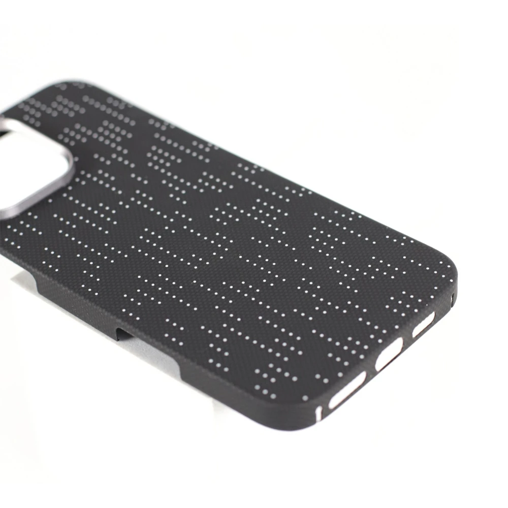 Vanta case carbon silkscreen fleck magsafe for iphone 16 plus, galaxy white 3