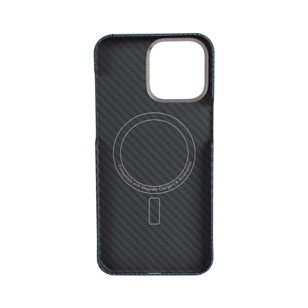 Vanta case carbon ring weaving m magsafe for  iphone 16, m-blue 2