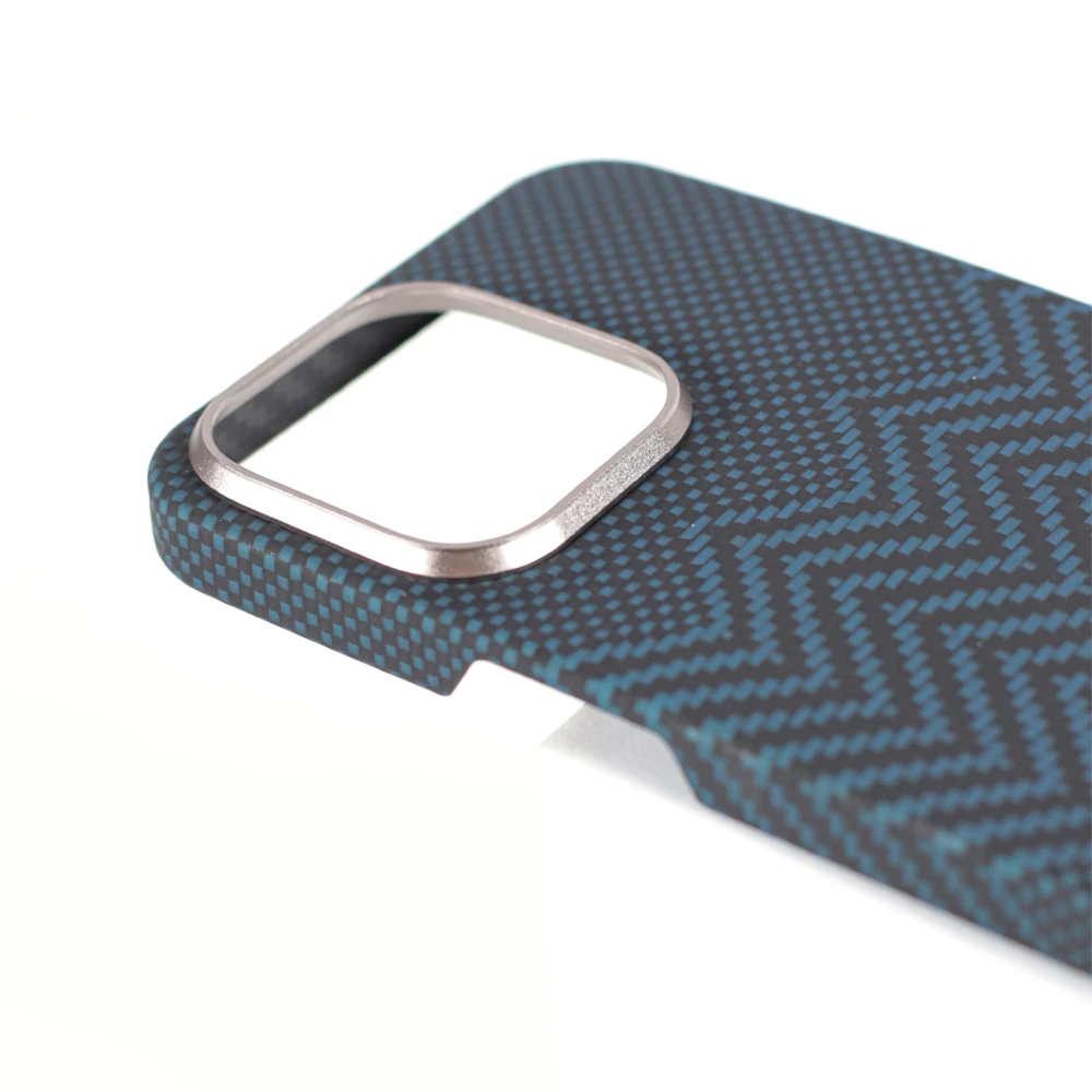 Vanta case carbon ring weaving m magsafe for  iphone 16, m-blue 3