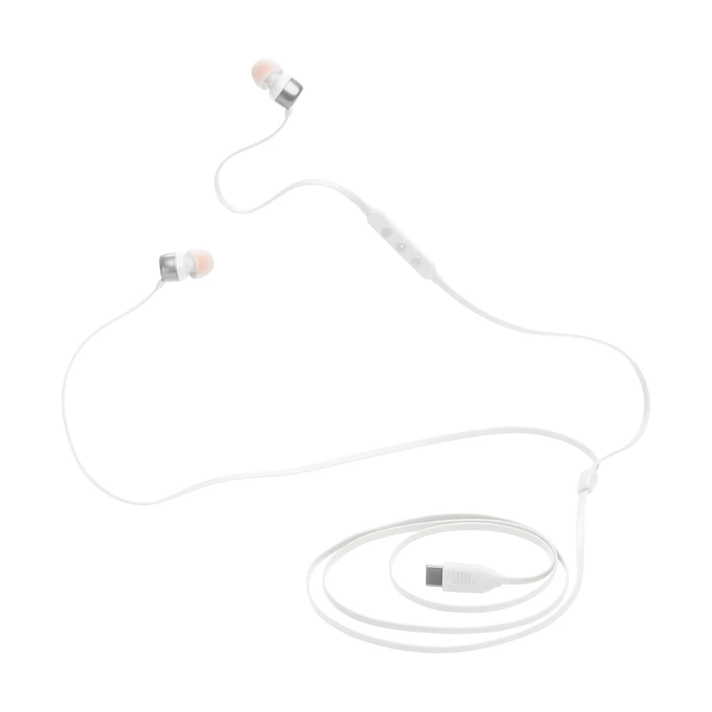 Jbl earphones type-c with mic tune 310c, white 2