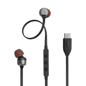 Jbl earphones type-c with mic tune 310c, black