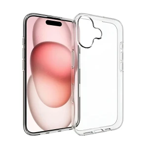 Woo case soft tpu iphone 17, clear
