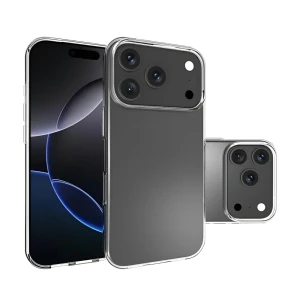 Woo case soft tpu iphone 17 pro max, clear Thumbnail 2