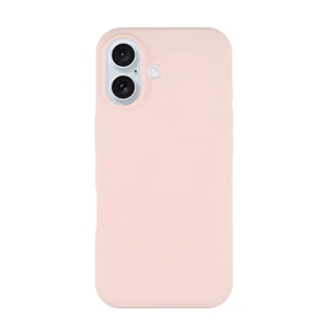 Woo case liquid silicone для iphone 17, розовый