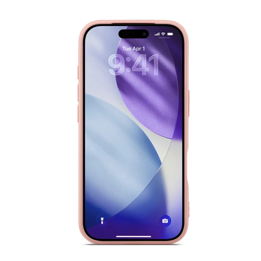 Woo case liquid silicone iphone 17 pro max, pink 2