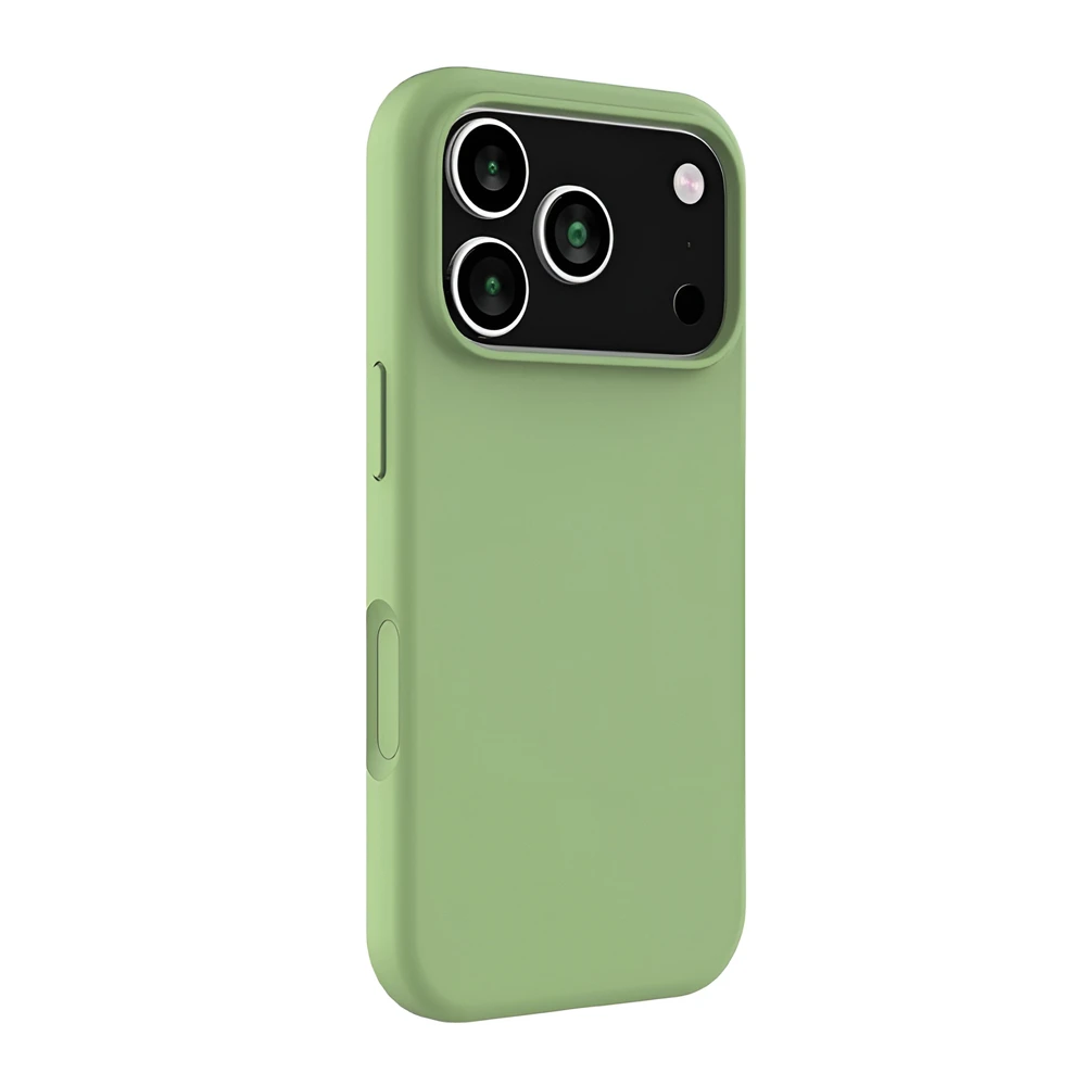Woo case liquid silicone iphone 17 pro, green 2