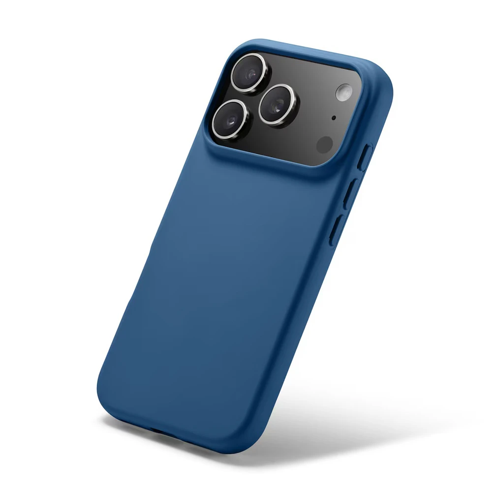 Woo case liquid silicone для iphone 17 pro max, синий 2