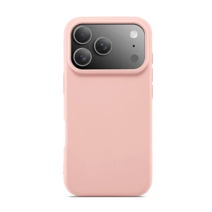 Woo case liquid silicone для iphone 17 pro, розовый