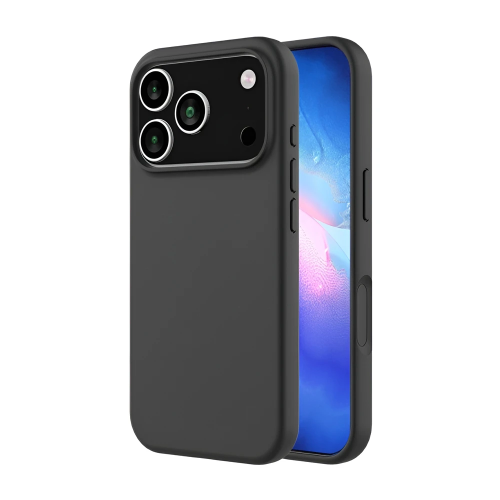 Woo case liquid silicone iphone 17 pro, black 2