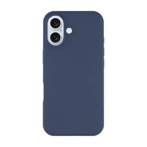 Woo case liquid silicone для iphone 17, синий