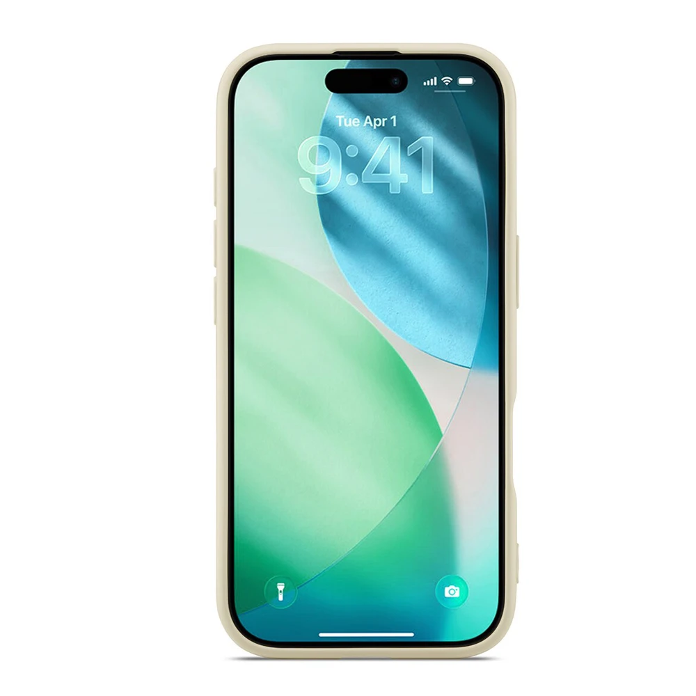 Woo case liquid silicone iphone 17 air, бежевый 2