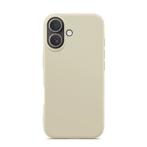 Woo case liquid silicone для iphone 17, бежевый