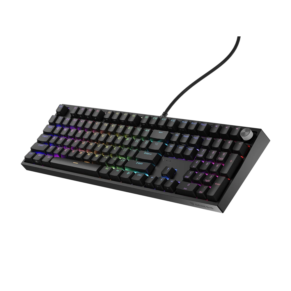 Механическая клавиатура genesis thor 404 us layout rgb black oetemu peach silent 3