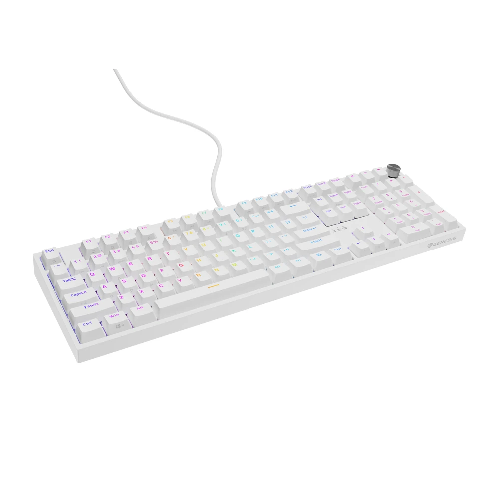 Механическая клавиатура genesis thor 404 us layout rgb white oetemu peach silent 2
