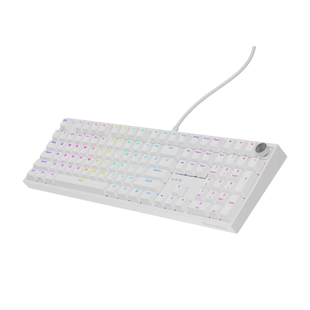 Механическая клавиатура genesis thor 404 us layout rgb white oetemu peach silent 3