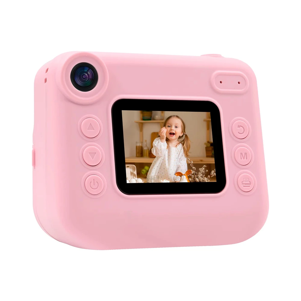 Eyesun instant kids camera with 7 printing paper rolls 030d, pink 2