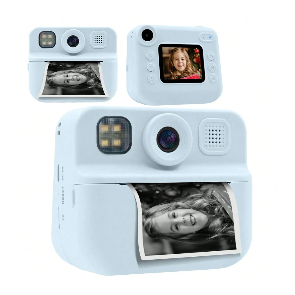 Eyesun instant kids camera with 7 printing paper rolls 030d, blue 3