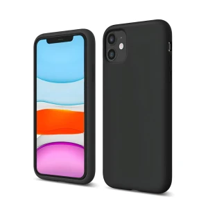Woo case liquid silicone iphone 11, black Thumbnail 3