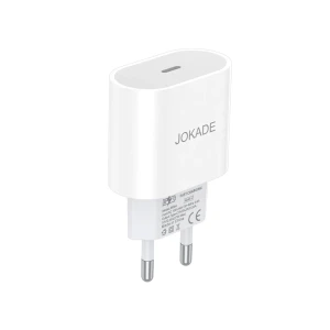 Зарядное устройство jokade wall charger 1*type-c 30w max jb064, белое