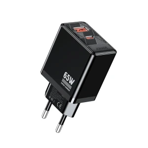 Зарядное устройство jokade wall charger 1*usb-a+1*type-c 5a, 65w jb089, черное
