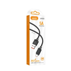 Jokade cable usb-a to micro-usb 5a 1m ja050, black Thumbnail 2