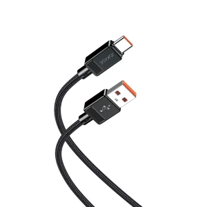 Jokade кабель usb-a на type-c 3a 1м ja050, черный