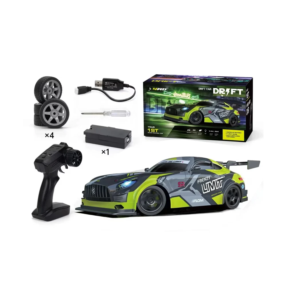 Rc drift car amg scale 1:16, 4wd, 2,4ghz, gray 3