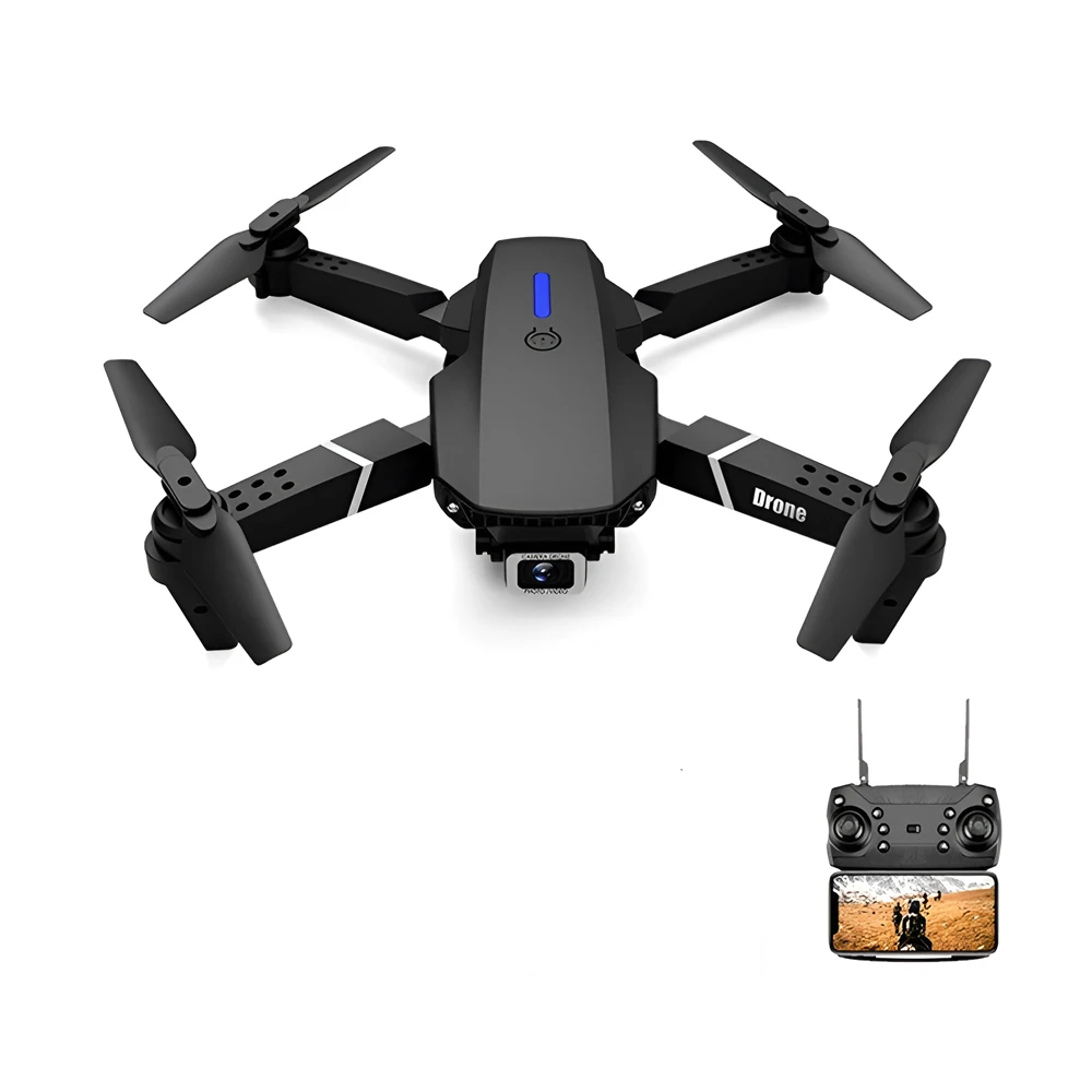 Plastic drone toys rc e88 pro, black 3