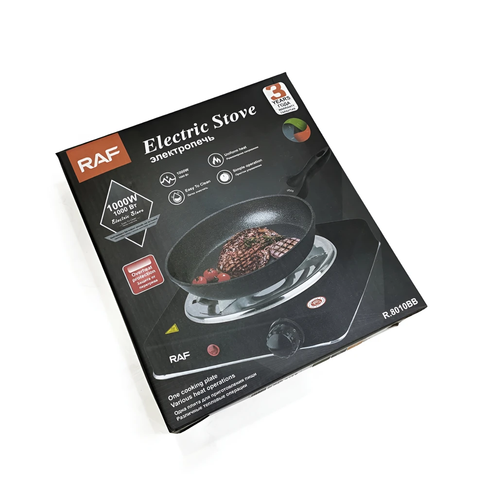 Raf electric stove r.8010bb, black 3