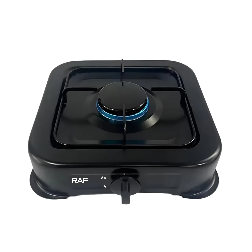 Raf home gas stove r.8032b, black 2