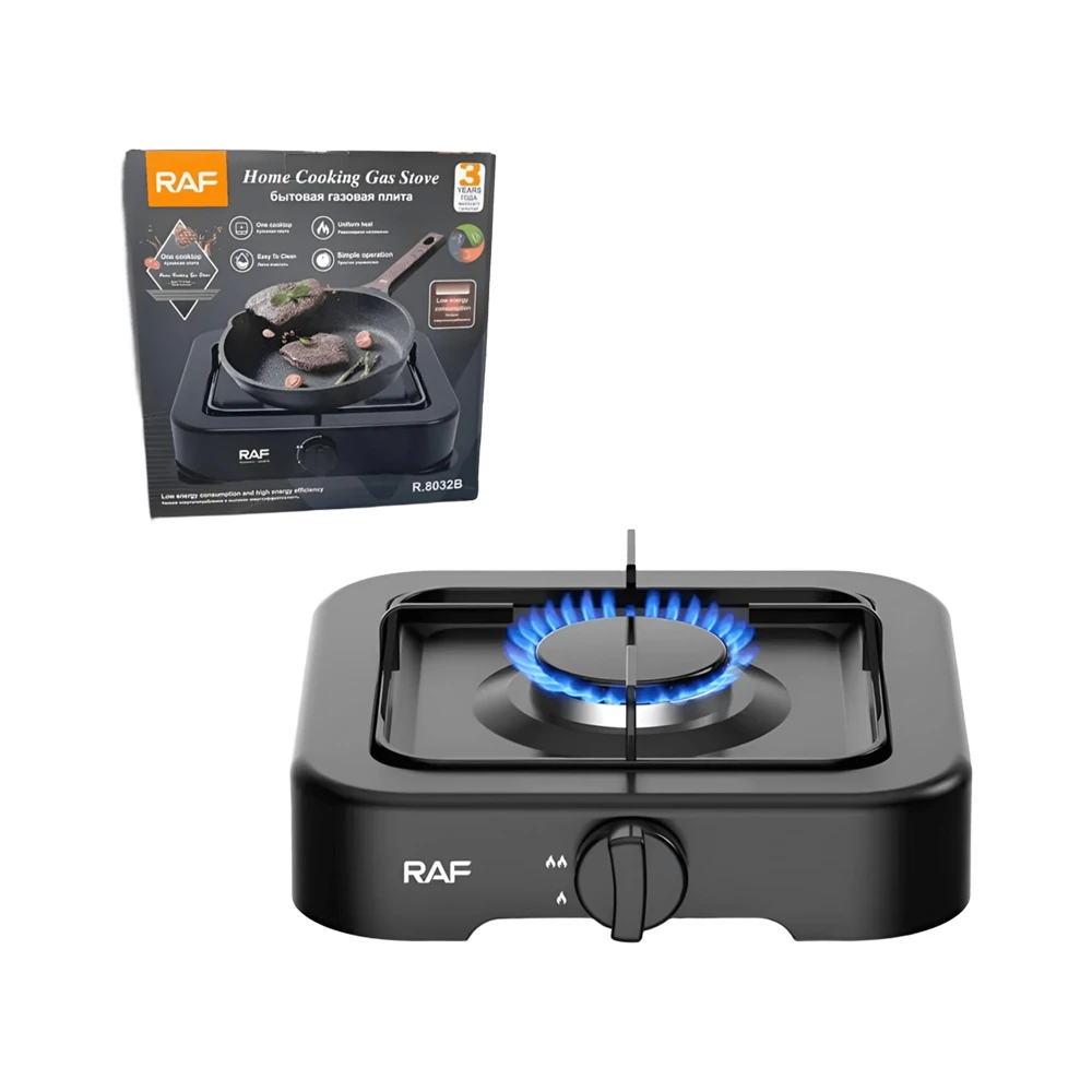Raf home gas stove r.8032b, black 3