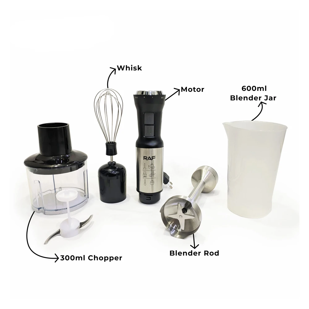 Raf blender set 4in 1 r.292, 600w 3