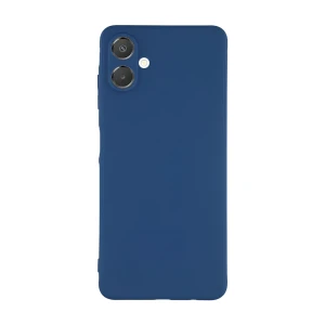 Чехол woo liquid silicone для samsung a07, синий