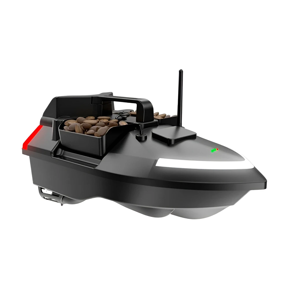Flytec v020 fishing bait boat with large bait container with 500m remote range gps 40 points,12000 mah battery, black 2